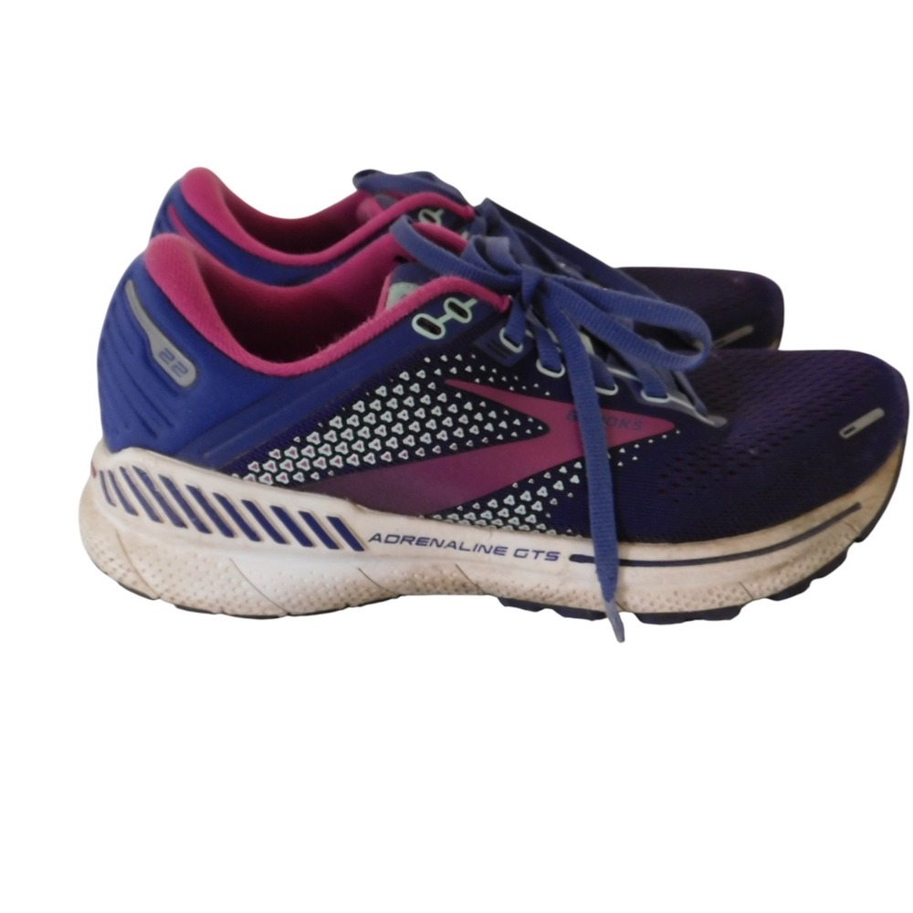 Brooks Adrenaline GTS 22 Women's Running Shoes Size 7 B Purple Pink